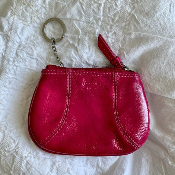 Coach Pink Keychain Change Purse - Picture 2 of 5